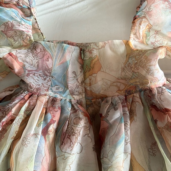 Selkie Mucha Puff Babydoll Dress Womens XS Mini Sheer Coquette Fairy Whimsical - Picture 9 of 16